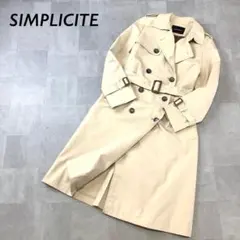 SIMPLICITE ロング トレンチコート ライト ベージュ