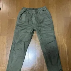 UNIQLO 130サイズ オリーブ ロングパンツあったか