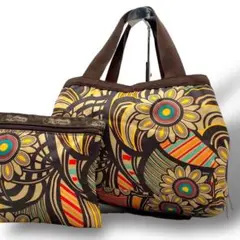 LeSportsac レスポートサックトートバッグ 花柄 カラフル 軽量 ポーチ