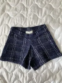 ZARA GIRLS ネイビーツイード　ショートパンツ サイズ 116