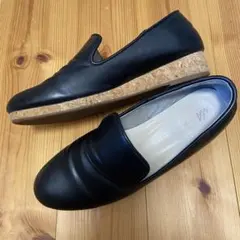 【オリエンタルトラフィック】ウェッジソールオペラシューズ ブラック 24.5