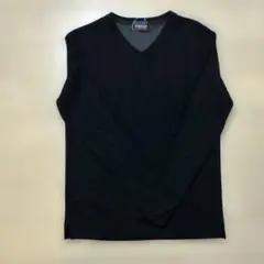 NICOLE CLUB FOR MEN ブラック Vネックニット