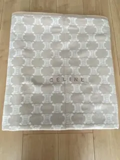 52 CELINE 毛布 140×200cmロゴ入りマカダム柄 西川 ベージュのサムネイル