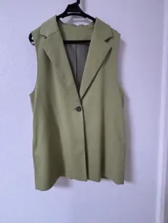 VIS ノーカラーベスト ジレ