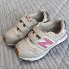 New Balance313 キッズスニーカー ホワイト×ピンク 17cm