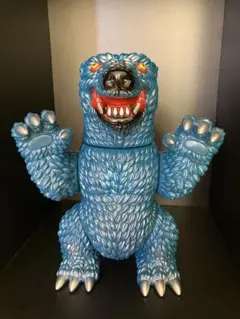 マルサン 復刻版 ミニラ メタリックブルー スタンダードサイズ ソフビ
