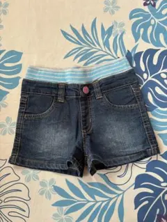 【最終値下げ価格】デニムショートパンツ 120cm ダークブルー