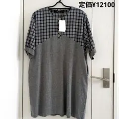 2025年新品ドラッグストアーズ D.S.CLUBチェック柄チュニック グレー