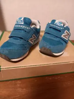 new balance996グリーンのキッズスニーカー13.0cm！