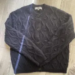 UNIQLO ユニクロ イネス ケーブル透かし編みニットカーディガン M