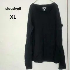 cloudveil [XL] ブラック 長袖Tシャツ 長袖