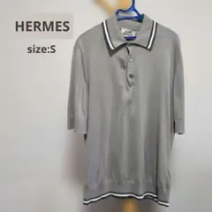 HERMES エルメス　グレー ポロシャツ ストライプ襟 2026年最新】HERMES メンズ ポロシャツの人気アイテム - メルカリ