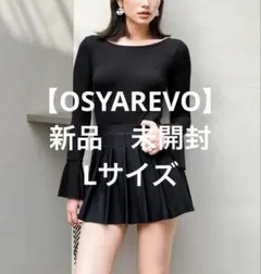 OSYAREVO バックシャン リブ ワンピース水着 セットアップ 体型カバー