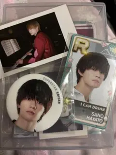 佐野勇斗 シュスエビカード 缶バッジ トレカ