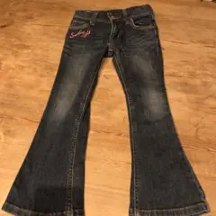 【美品】サムシング　SOMETHING デニムパンツ　　110センチ