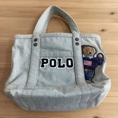 Polo Ralph Lauren ポロベアトートバッグ　デニムヴィンテージ加工