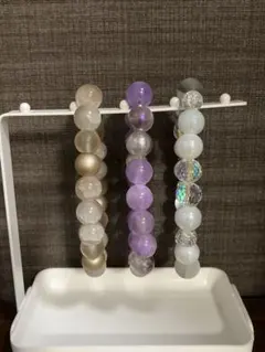 ガラスビーズ ブレスレット　ハンドメイド　セット 102