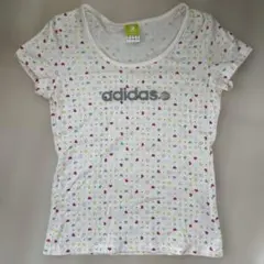 adidas ハート柄 半袖Tシャツ