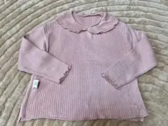 Zara ピンク リブ編み 長袖カットソー 110cm