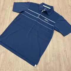 【24H以内発送！】Titleist ネイビー ストライプ ポロシャツ M
