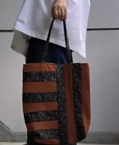 ハンドメイド　パッチワークトートバッグのサムネイル