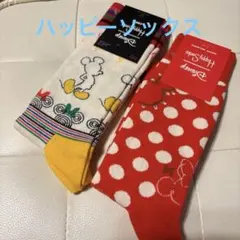 新品未使用タグ付き　ハッピーソックス　ディズニーコラボ
