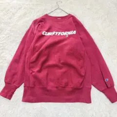 チャンピオン　スエット　赤【LL】リバースウィーブ　ロゴ　ゆるだぼ　ユニセックス