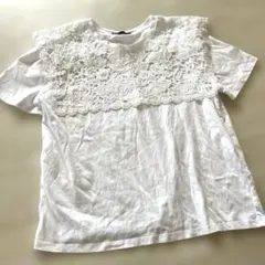 ZARA レースTシャツ　匿名配送　美品