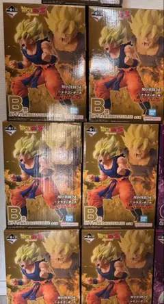 【新品未開封】一番くじ ドラゴンボール B賞 超サイヤ人 孫悟空　6体