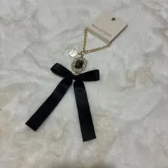 Maison de FLEUR メゾンドフルール リボンチャーム ブラック