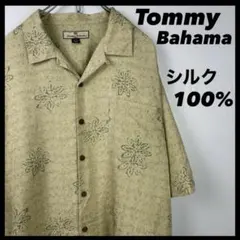 古着　シルク Tommy bahama アロハシャツ 花柄　1のサムネイル
