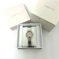 【新品未使用】Wicca シチズン ソーラー レディース腕時計 シルバー/ピンク