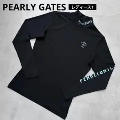 PGG パーリーゲイツ モックネック ダンボールニット ストレッチ 濃紺 4