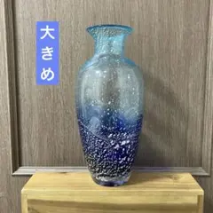 重厚さありながら銀河系オーラと趣あり✨爽涼感とモダンMIX な大きめ花瓶✨