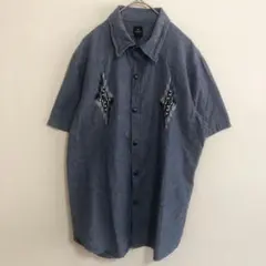 semantic design　チマヨ　オルテガ　デニム　シャンブレーシャツ　Mのサムネイル