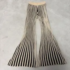 ZARA ストライプ フレアパンツ XS