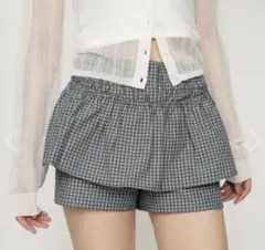 SLY スライ　CHECK LAYERED ショートパンツのサムネイル