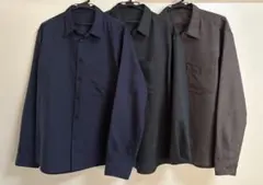 CIYOT ウールライクファブリックルーズレギュラーカラーシャツ 3点セット　L