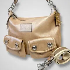 COACH POPPY double pocket shoulder bag