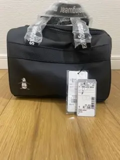 Munsingwear ブラックトートバッグ F★新品未使用★定価7,500円
