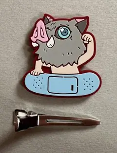 鬼滅の刃 キャラばんちょうこう ヘアクリップ 嘴平伊之助