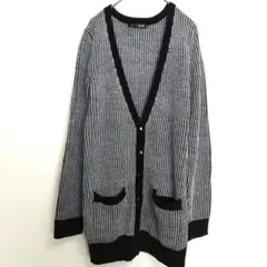 【BODY JEINE】ニットカーディガン(М)長袖 トップス ストライプ