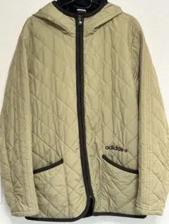 adidas キルティングジャケット メンズ ベージュ　古着