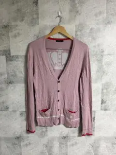 LOVELESS ラブレス カーディガン 長袖 ピンク 王冠 M SIZEのサムネイル