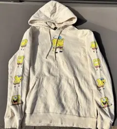 u*a様 【希少】スポンジボブ パーカー S 袖プリント バックプリント 完売品