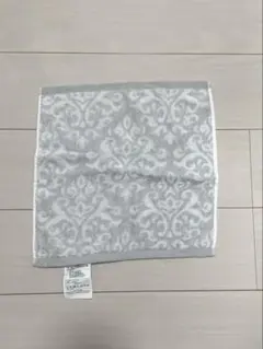 【新品】タオルハンカチ 3枚 グレー×白