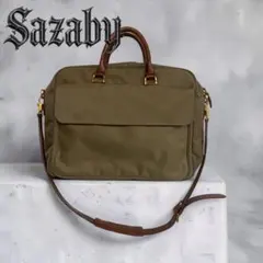 SAZABY サザビー ビジネスバッグ 2way カーキのサムネイル