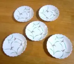 香蘭社 銘々皿 5枚 リンドフィールド 蘭 小皿