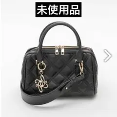 RANDA キルティング 2WAY ボストンバッグ 黒 ショルダー ハンドバッグのサムネイル