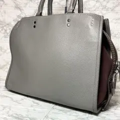 COACH コーチ ローグ グラブタンレザー 最高級 バック シボ　トート
